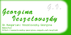 georgina veszelovszky business card